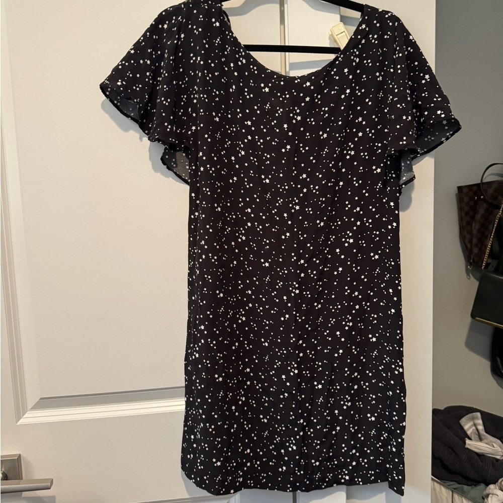 Zara flutter sleeve star dress